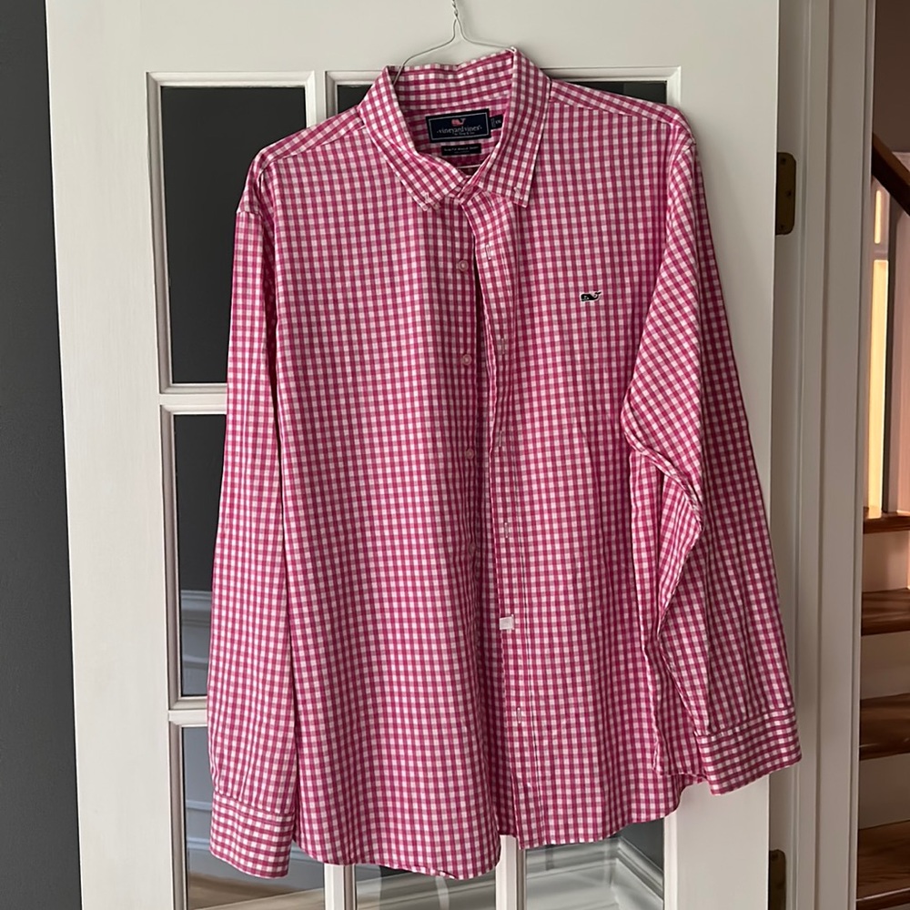 Hot Pink Vineyard Vines button down